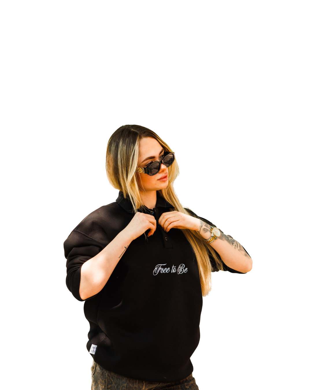 Stegle Hoodie 'Free To be' Black