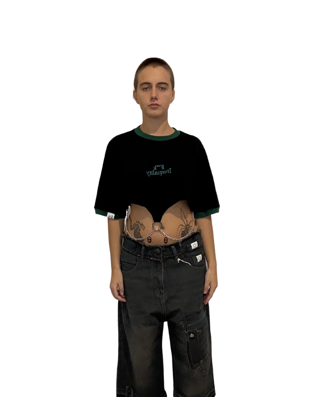 Stegle Chains Crop Black
