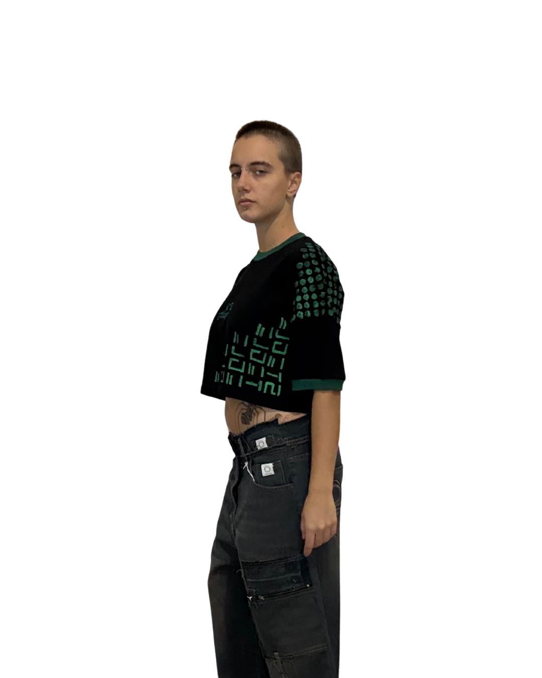 Stegle T-shirt HandPaint Black