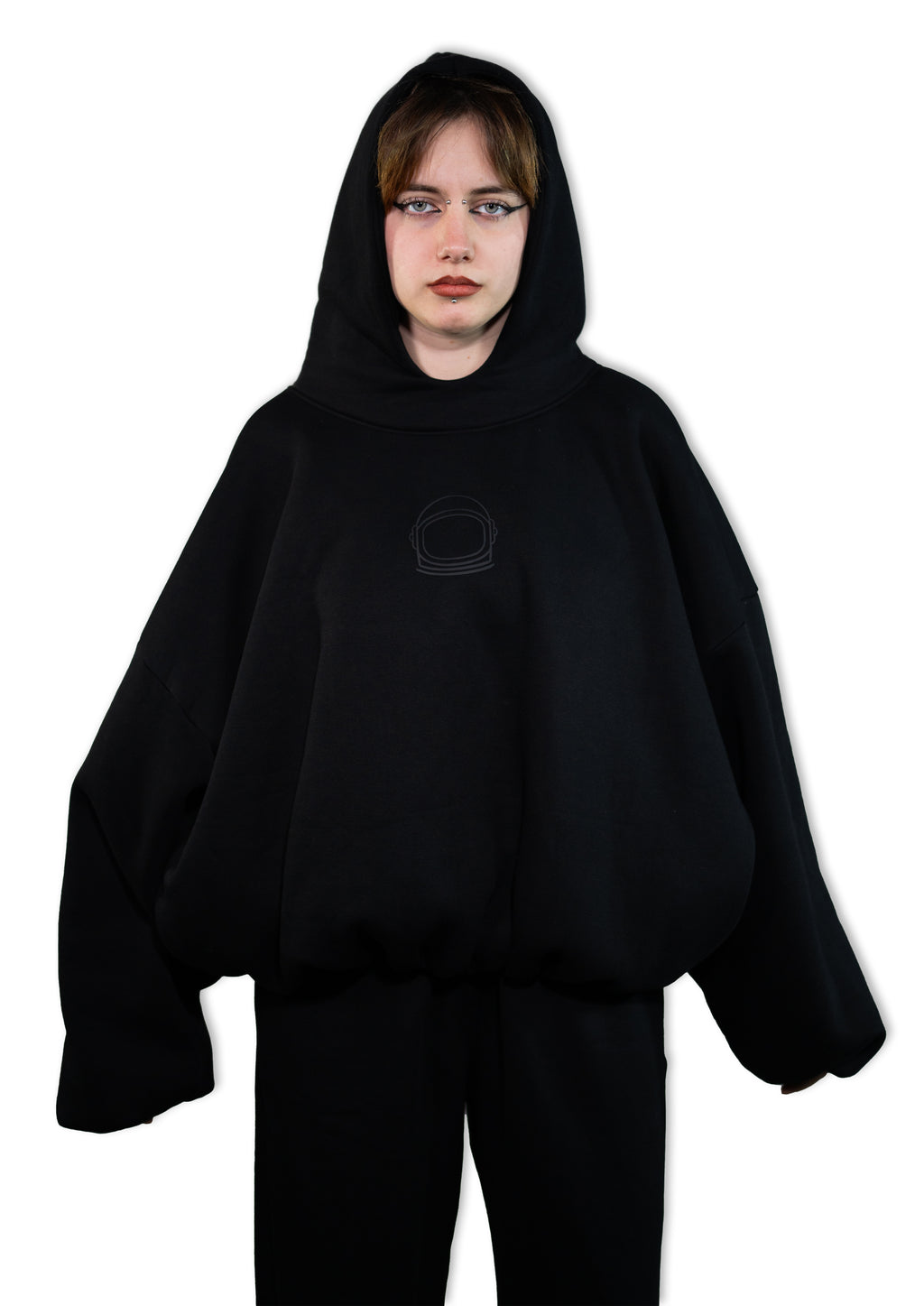 Stegle Ballon Hoodie Black