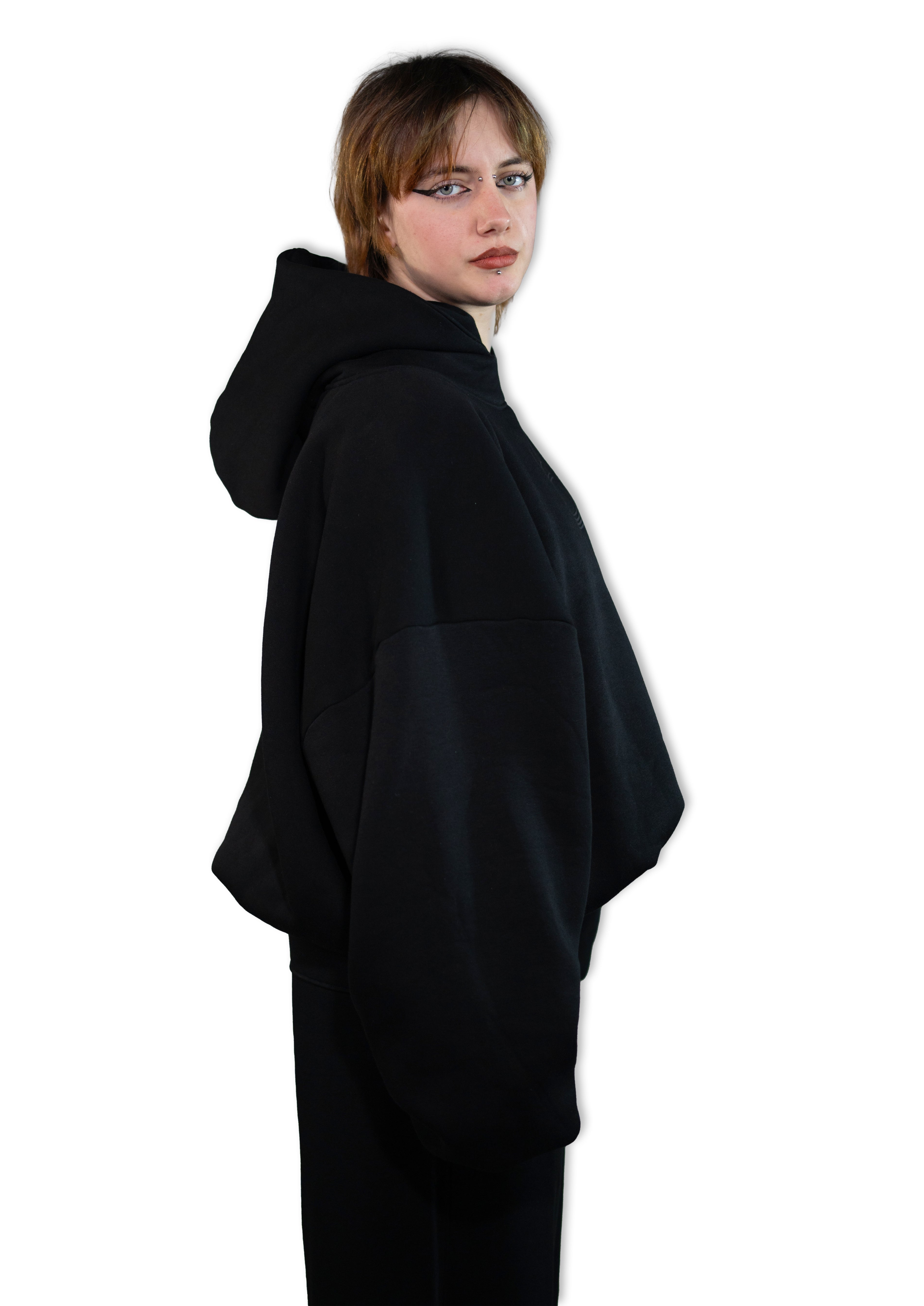 Stegle Ballon Hoodie Black