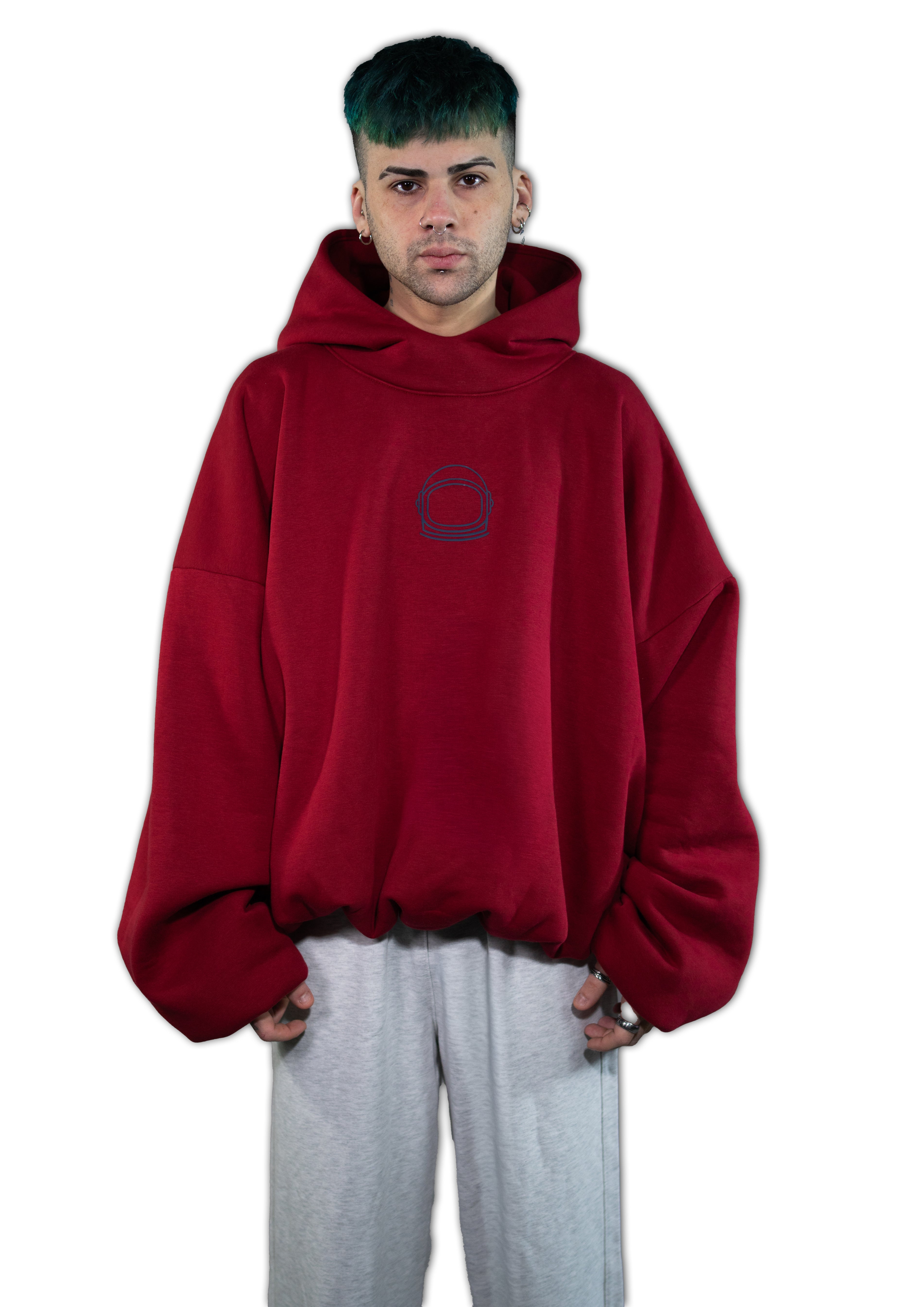 Stegle Ballon Hoodie Garnet