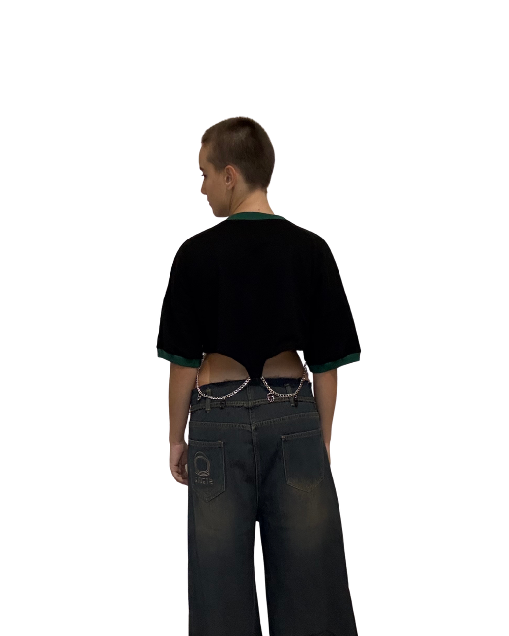 Stegle Chains Crop Black