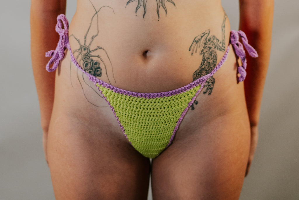 Stegle SuperStar Crochet Verde/Viola - pezzo sotto-